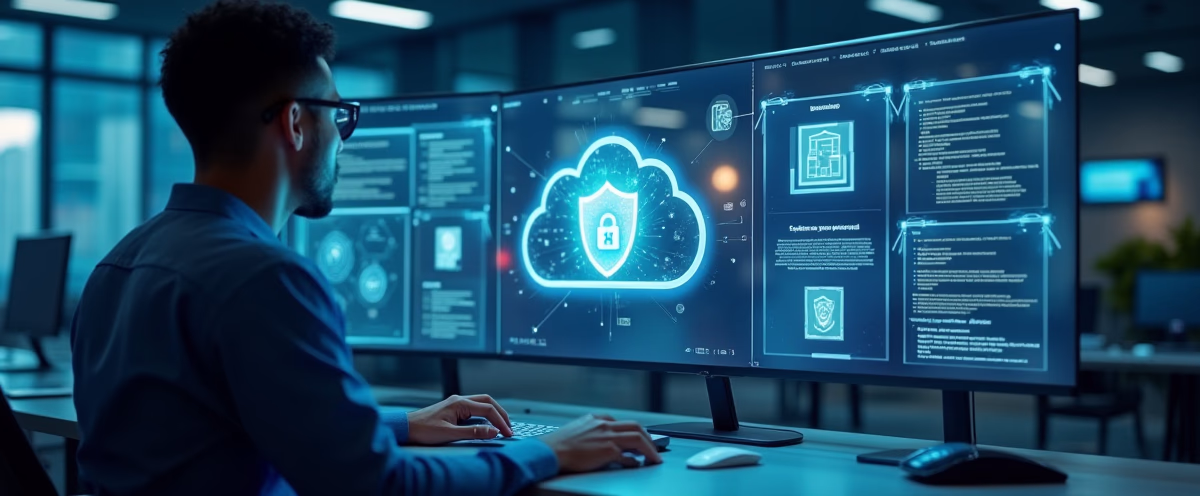 An experienced tech consultant monitoring network systems related to the article What is Cloud Security Posture Management and Why Should I Care